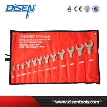 12PCS (6-32) Hanging Bag Double Open End Wrench Set